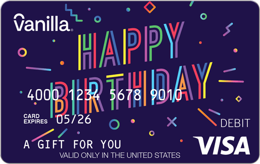 $200 Vanilla? Visa? Neon Birthday eGift Card (plus $6.88 Purchase Fee)